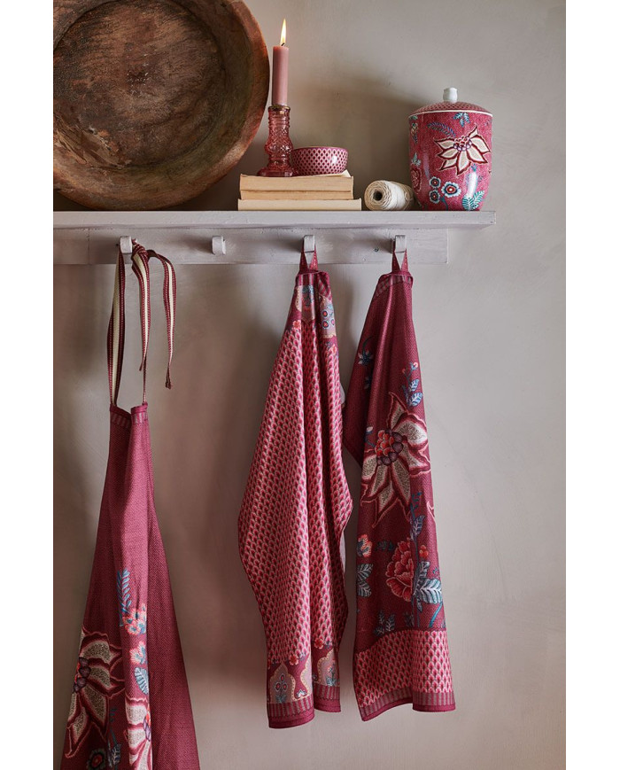 Πετσέτα κουζίνας Flower Festival Dark Pink PIP STUDIO