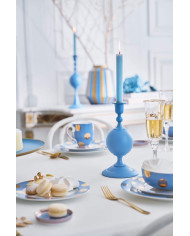 Candle Holder Metal Sphere Matt Light Blue PIP STUDIO
