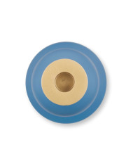 Candle Holder Metal Sphere Matt Light Blue PIP STUDIO