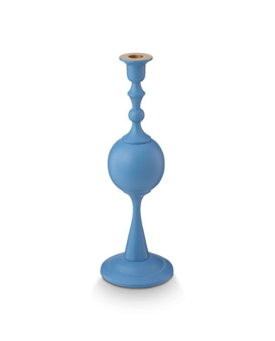 Candle Holder Metal Sphere Matt Light Blue PIP STUDIO