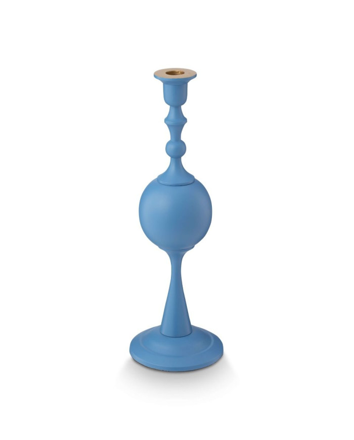 Candle Holder Metal Sphere Matt Light Blue PIP STUDIO