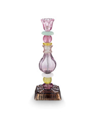 Candle Holder Glass Beads Lilac PIP STUDIO