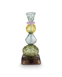 Candle Holder Glass Beads Green PIP STUDIO