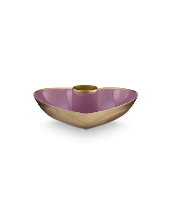 Candle Holders Metal Heart Lilac set/2 PIP STUDIO