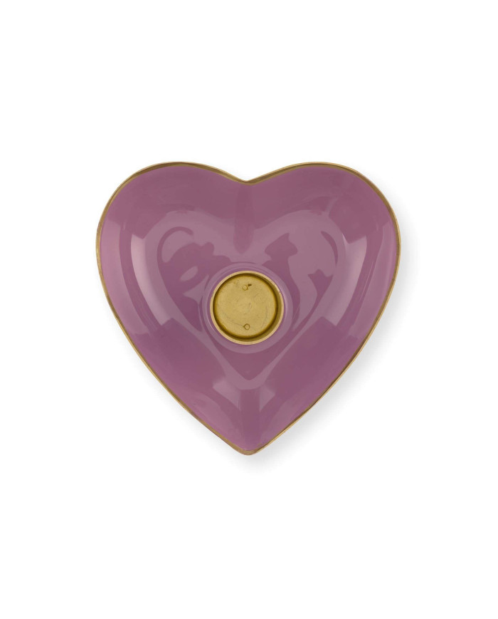 Candle Holders Metal Heart Lilac set/2 PIP STUDIO