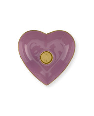 Candle Holders Metal Heart Lilac set/2 PIP STUDIO