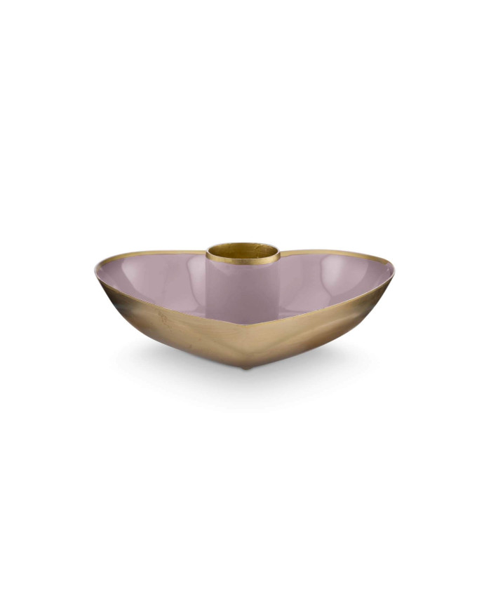 Candle Holders Metal Heart Lilac set/2 PIP STUDIO