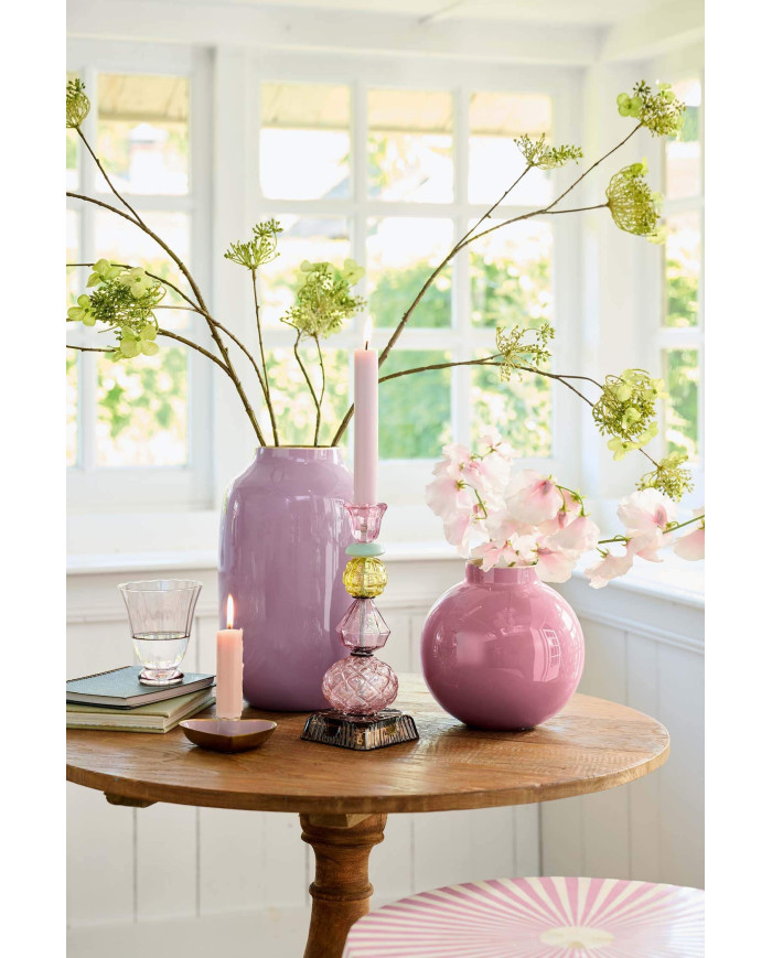 Candle Holders Metal Heart Lilac set/2 PIP STUDIO