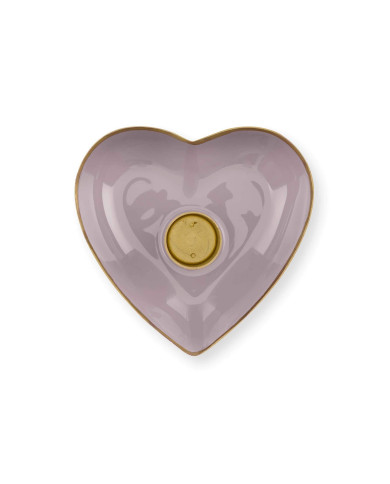 Candle Holders Metal Heart Lilac set/2 PIP STUDIO