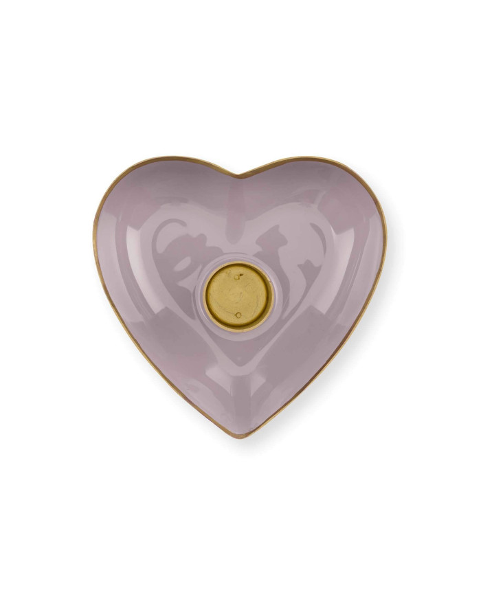 Candle Holders Metal Heart Lilac set/2 PIP STUDIO