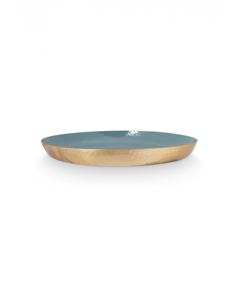 Tray Enamelled Blue 40cm PIP STUDIO