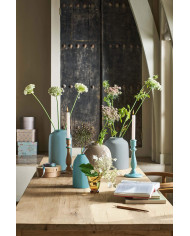 Candle Holder Wood Blue PIP STUDIO