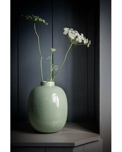 Vase Metal Green 32cm PIP STUDIO