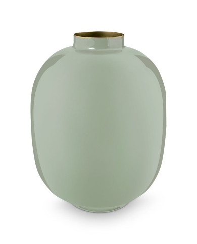Vase Metal Green 32cm PIP STUDIO