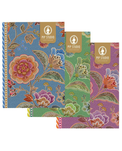 Notebook A5 Ruled Matata, pink, blue or green Pip Studio
