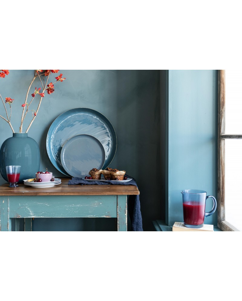 Tray Enamelled Blue 50CM PIP STUDIO