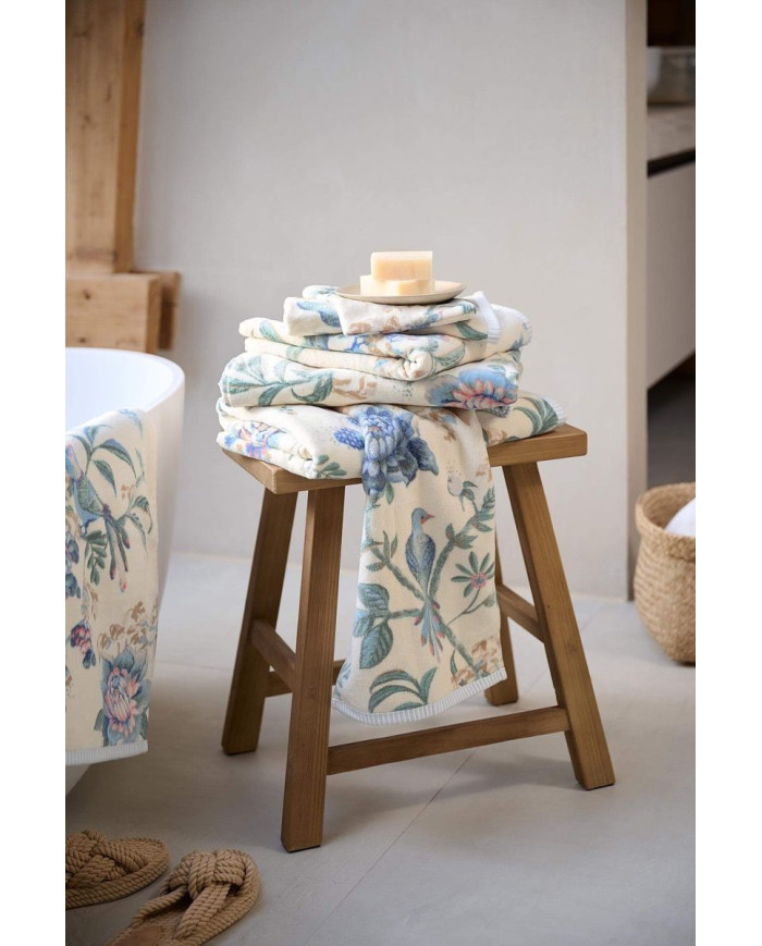 Πετσέτα χειρός Secret Garden White/Blue PIP STUDIO