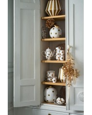 Vase Metal Dots White Gold PIP STUDIO