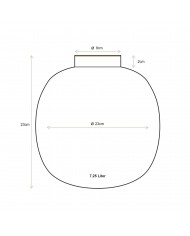 Vase Metal Dots White Gold PIP STUDIO