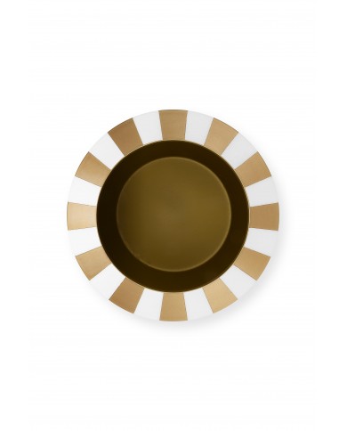 Vase Metal Stripes White Gold PIP STUDIO