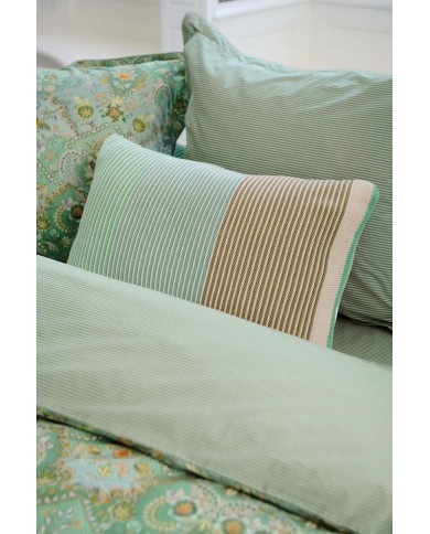 Cushion Blockstripe Light Green PIP STUDIO