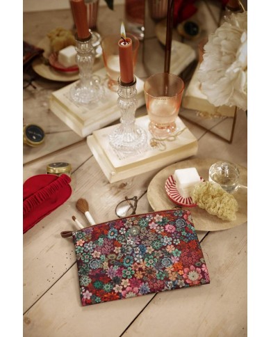 Cosmetic Flat Pouch Medium Tutti i Fiori Pink