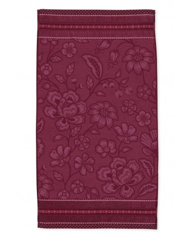 Bath Towel Jasmin Jacquard Dark Pink PIP STUDIO