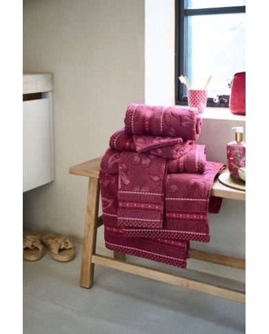 Πετσέτα προσώπου Jasmin Jacquard Dark Pink PIP STUDIO