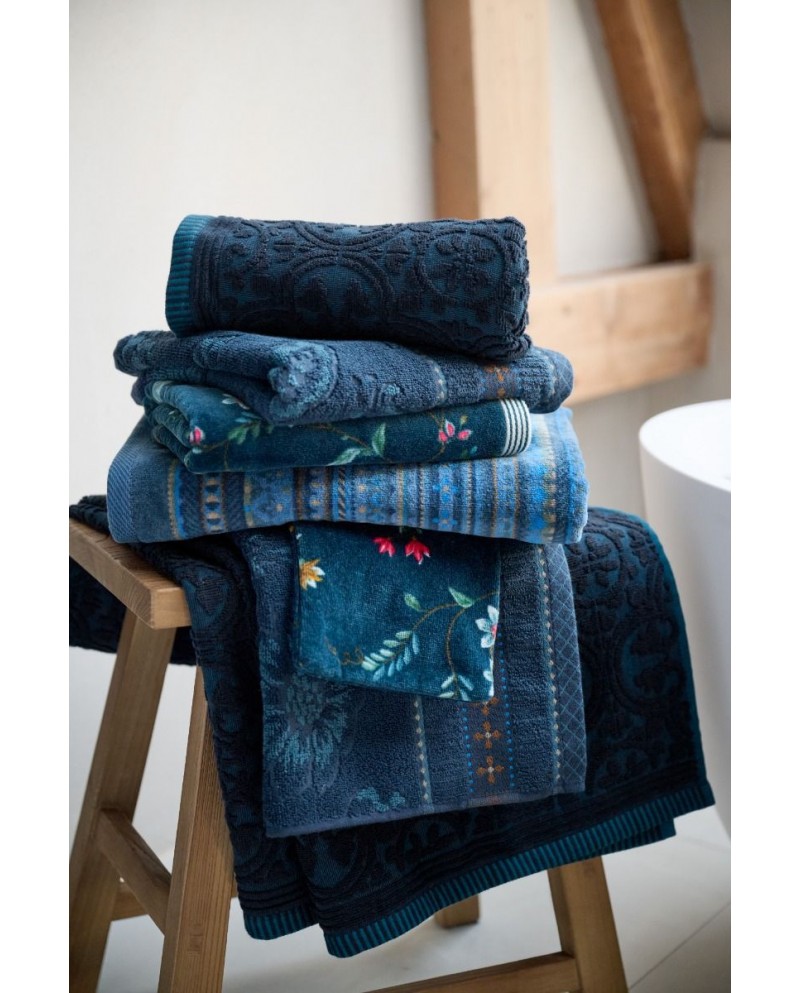 Πετσέτα χειρός Les Fleurs Dark Blue PIP STUDIO